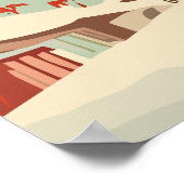 クリスマスの雪だるま ポスター (角)