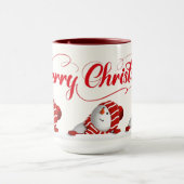 クリスマスの雪だるま  マグカップ (中央)