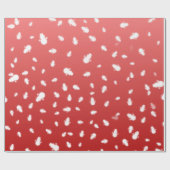 クリスマスの雪だるま ラッピングペーパー (フラット)