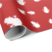 クリスマスの雪だるま ラッピングペーパー (ロールコーナー)