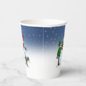 クリスマスの雪だるま 紙コップ (右)