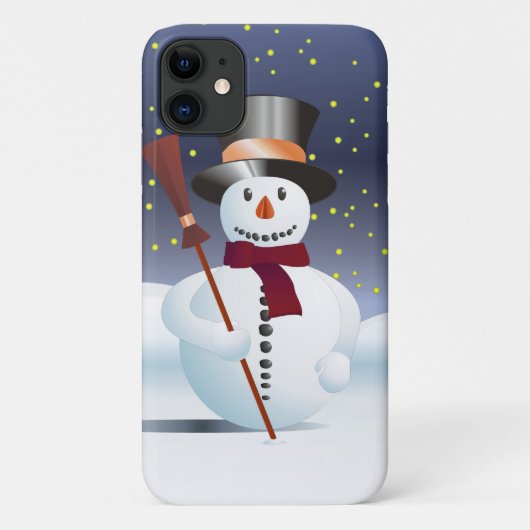 クリスマスの雪だるま Case-Mate iPhoneケース (裏面)
