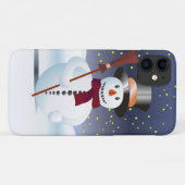 クリスマスの雪だるま Case-Mate iPhoneケース (裏面(横))