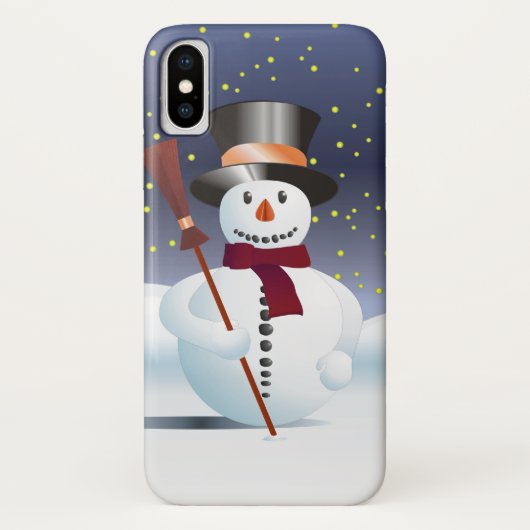 クリスマスの雪だるま Case-Mate iPhoneケース (裏面)