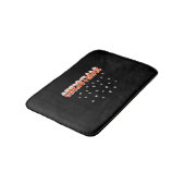 クリスマスの雪と雪の玉 バスマット (アングル)