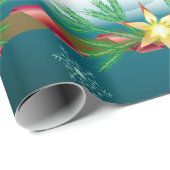 クリスマスの雪と願いパーソナライズされた、 ラッピングペーパー (ロールコーナー)