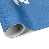 クリスマスの雪と願いパーソナライズされた、 ラッピングペーパー (ロールコーナー)