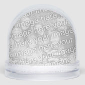 クリスマスの雪のグローブカスタムで写真と文字 (正面)