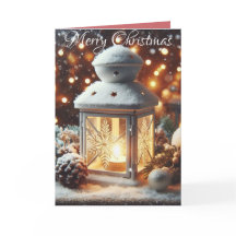 クリスマスの雪のランタン セレニティ