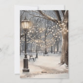 クリスマスの雪の夜 シーズンカード (裏面)