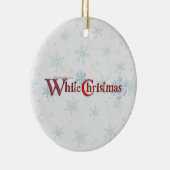 クリスマスの雪の夢を見ること セラミックオーナメント (右)