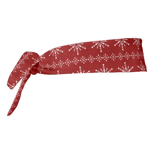 クリスマスの雪の模様 タイヘッドバンド (回転270)