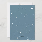 クリスマスの雪の結晶とミストルテの写真 シーズンカード (裏面)
