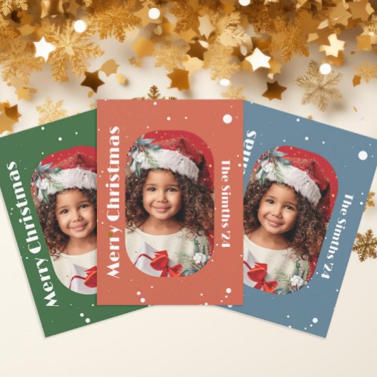 クリスマスの雪の結晶とミントルートの写真 シーズンカード