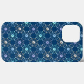 クリスマスの雪の結晶のホリデーパターン Case-Mate iPhoneケース (裏面 (横))