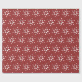 クリスマスの雪の結晶の包装紙 ラッピングペーパー (フラット)
