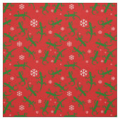 クリスマスの雪の結晶ゲッコ ファブリック (見本)