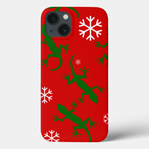 クリスマスの雪の結晶ゲッコ iPhone 13ケース