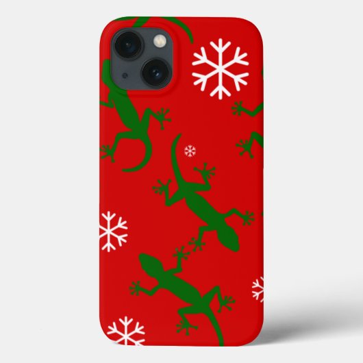 クリスマスの雪の結晶ゲッコ Case-Mate iPhoneケース (裏面)