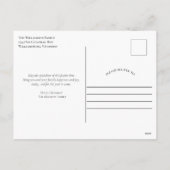 クリスマスの雪の結晶写真ホリデーカード シーズンポストカード (裏面)