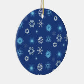 クリスマスの雪の結晶 セラミックオーナメント (右)