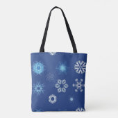 クリスマスの雪の結晶 トートバッグ (裏面)