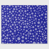 クリスマスの雪の結晶 ラッピングペーパー (フラット)