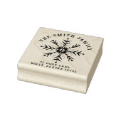 クリスマスの雪の結晶 リターンアドレス ラバースタンプ (スタンプ)