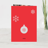 クリスマスの雪の結晶、猫の写真、オリジナルグッズ、 箔シーズンカード (裏面)