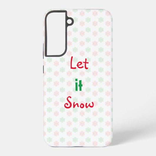 クリスマスの雪の結晶 SAMSUNG GALAXYケース (裏面)