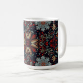 クリスマスの雪の花シンフォニー コーヒーマグカップ (正面右)