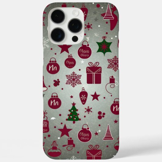 クリスマスの雪の風景 Case-Mate iPhoneケース (裏面)
