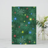 クリスマスの雪ライト 便箋 (スタンド正面)