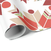 クリスマスの雪片のスカンジナビア人パターン ラッピングペーパー (ロールコーナー)