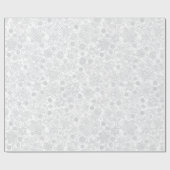 クリスマスの雪片パターン |ラッピング紙 ラッピングペーパー (フラット)