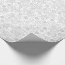 クリスマスの雪片パターン |ラッピング紙