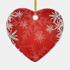 クリスマスの雪片 セラミックオーナメント