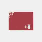 クリスマスの雪男 ポストイット (正面)