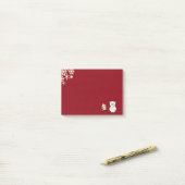 クリスマスの雪男 ポストイット (デスク上)