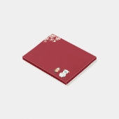 クリスマスの雪男 ポストイット (アングル)