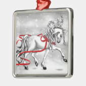 クリスマスの雪鐘 メタルオーナメント (左)