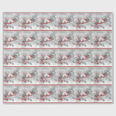 クリスマスの雪鐘 ラッピングペーパー (フラット)