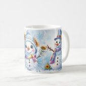 クリスマスの雪 コーヒーマグカップ (正面右)