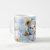 クリスマスの雪 コーヒーマグカップ (正面左)