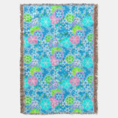 クリスマスの雪 スローブランケット (正面縦)