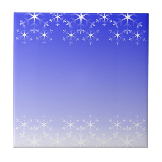 クリスマスの雪 タイル (正面)