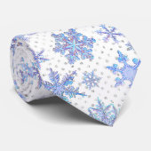 クリスマスの雪 ネクタイ (ロール)