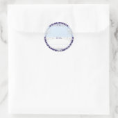 クリスマスの雪 ラウンドシール (バッグ)