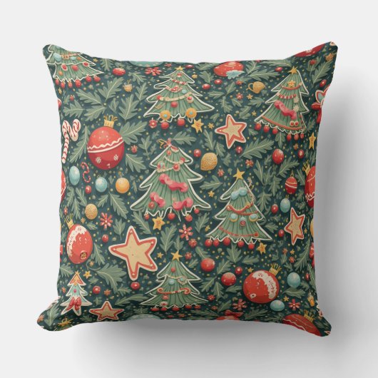 クリスマスの雰囲気を作り出す枕 クッション (正面)