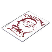 クリスマスの雰囲気ビンテージ デザイン ノートブック (左側)